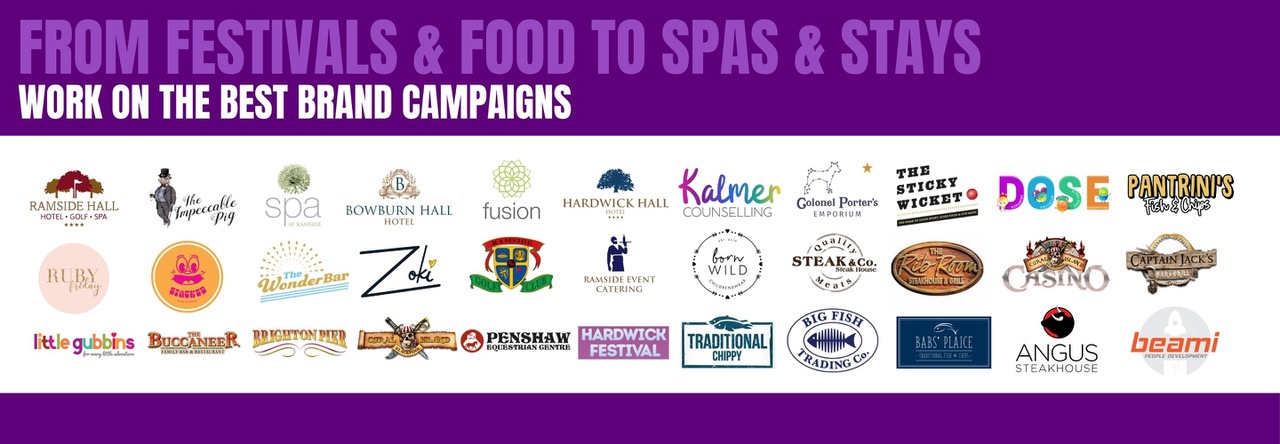 From festivals and food to spas and stays. Work on the best brand campaigns